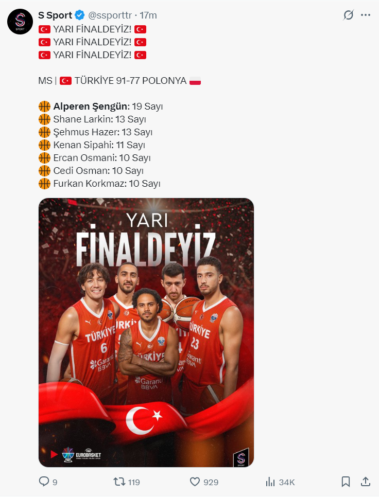 特科格鲁, 半决赛